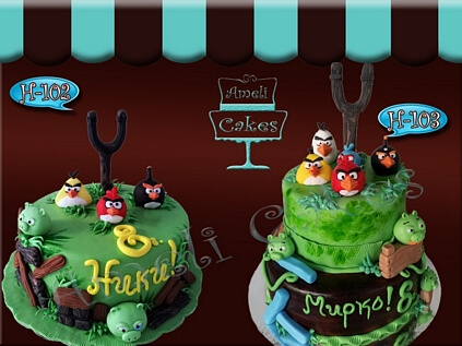 Торта Angry Birds 2